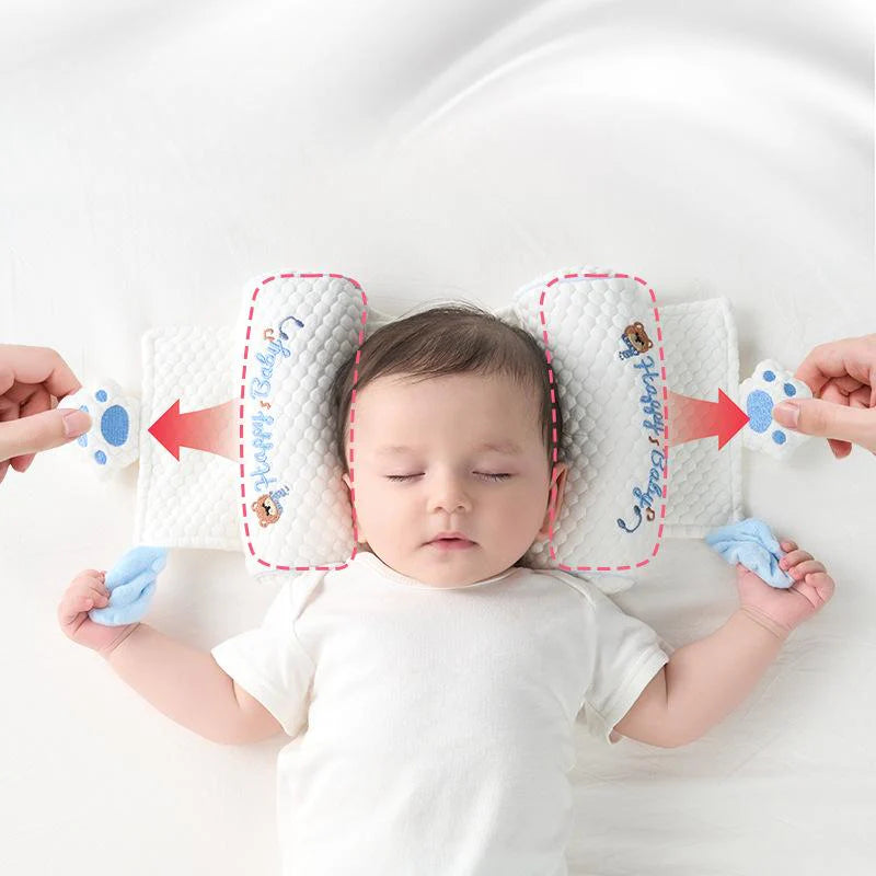 Almohada ajustable para moldear la cabeza del bebé