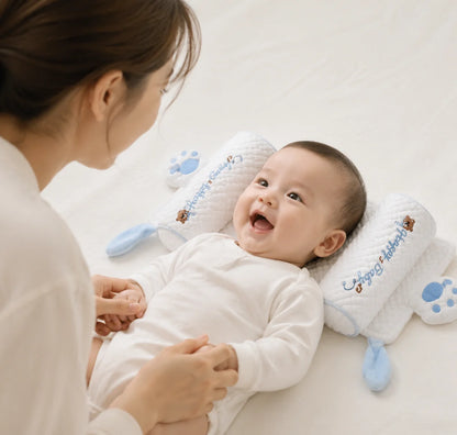 Almohada ajustable para moldear la cabeza del bebé