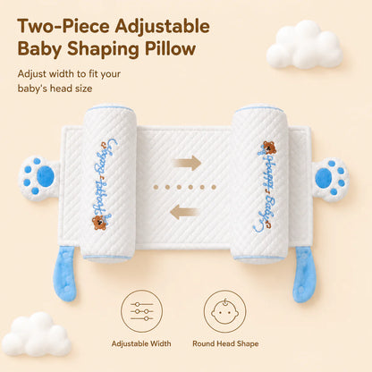 Almohada ajustable para moldear la cabeza del bebé