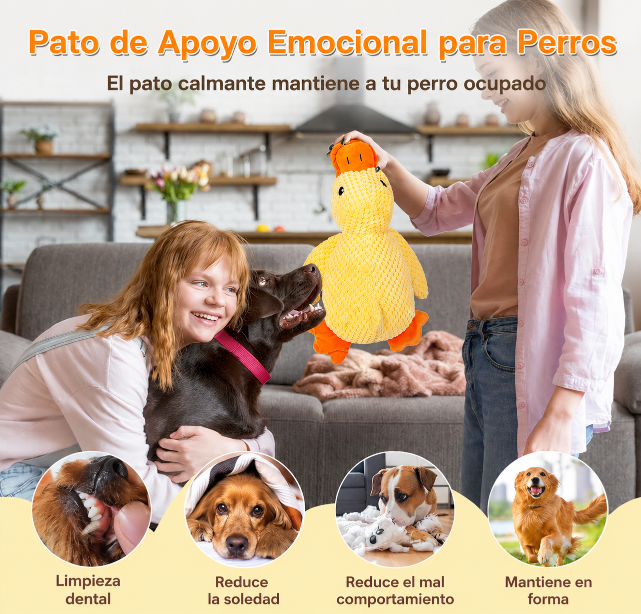 Pato Calmante DoggyDuck | Diversión y Compañía para tu Perro